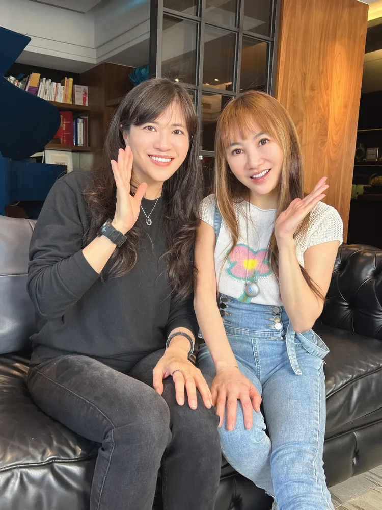 王宥忻與洪嘉穗分享健康理念。天晴工作坊提供