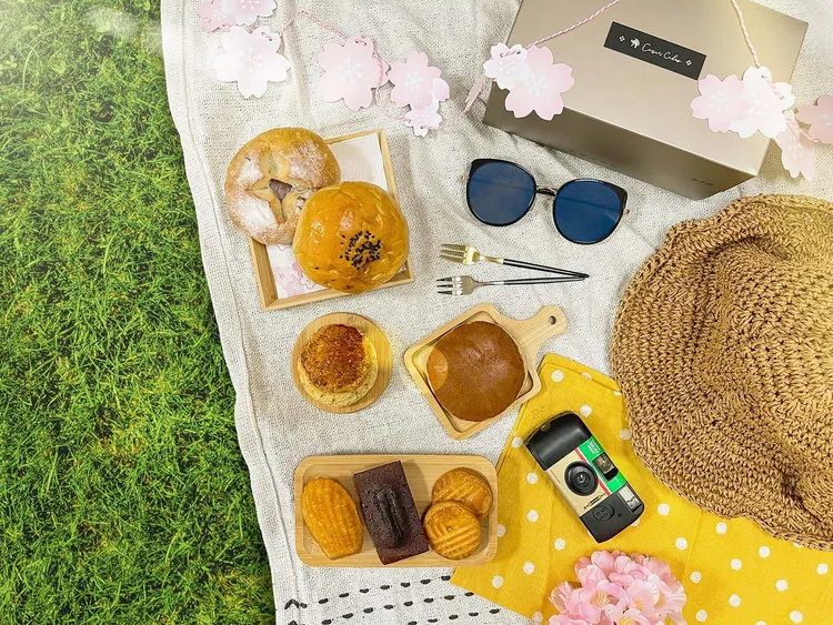 台北凱撒「花現台北」住房專案野餐盒。業者提供