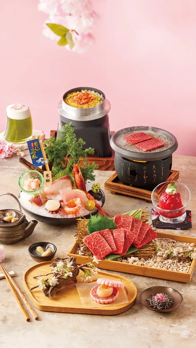 即日起至4月底，「藝奇」推出應景的春櫻限定套餐。業者提供