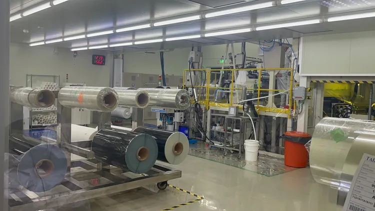 碩正科技生產線。張沛森攝