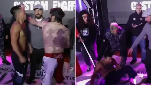 中國MMA選手「被一拳KO」　咦？但當時還沒開始比賽