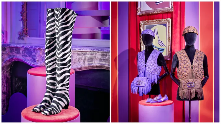「光學斑馬空間」單品利用金屬飾釘、流蘇等元素增添華麗氣息。品牌提供