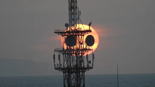 可遇不可求！落日與高塔疊影成「黃金貓熊」　日本時隔7年再現奇景