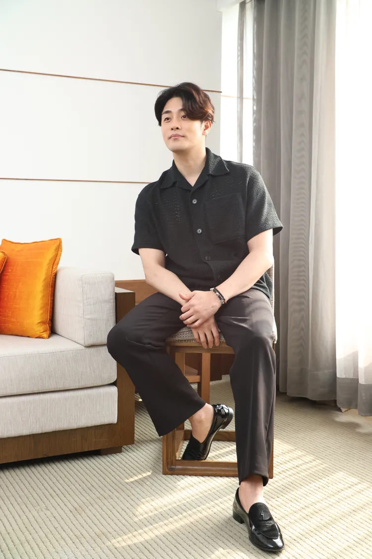 成勛喜歡跳傘，拍《死期將至》跳免費很開心。攝影中心攝