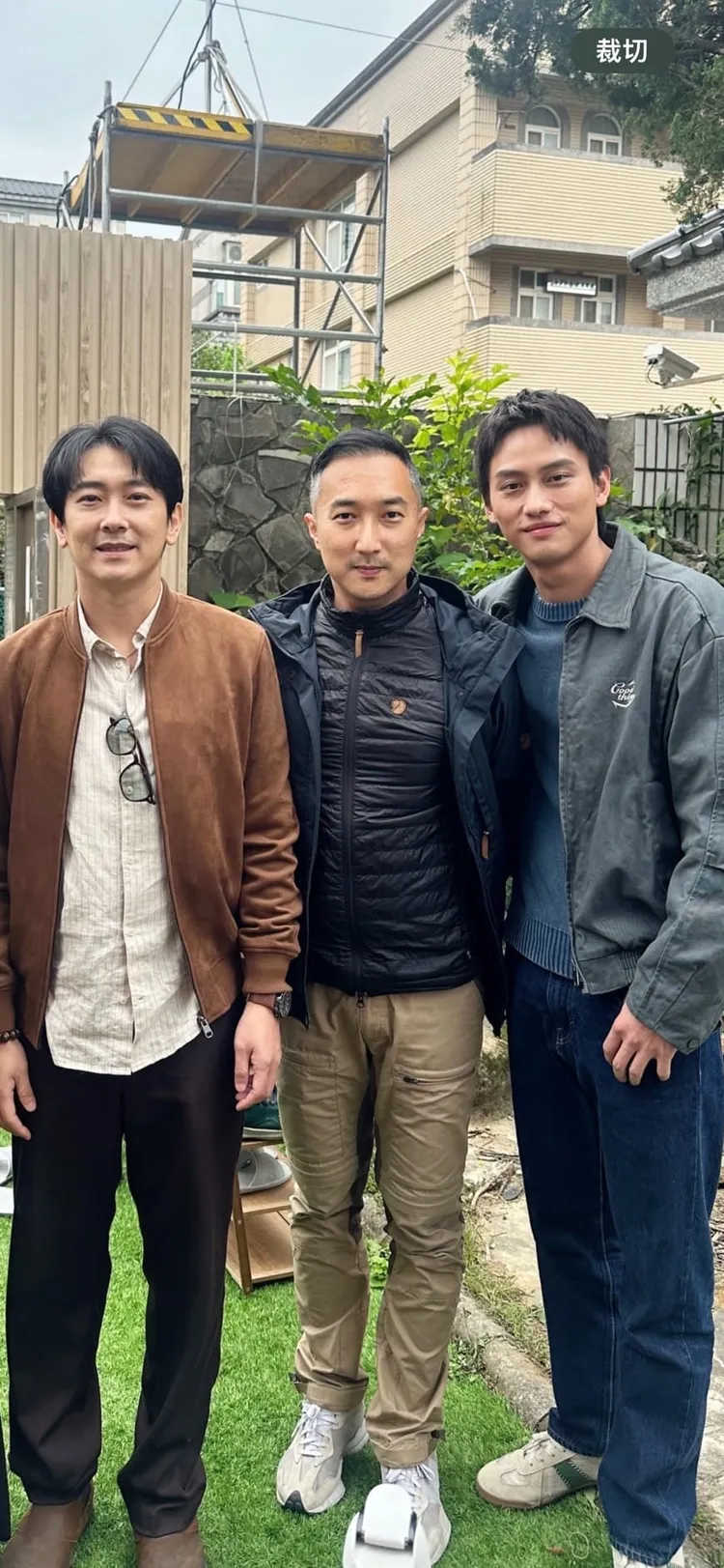 施名帥（左起）、導演奚岳隆和范少勳。趣放娛樂提供