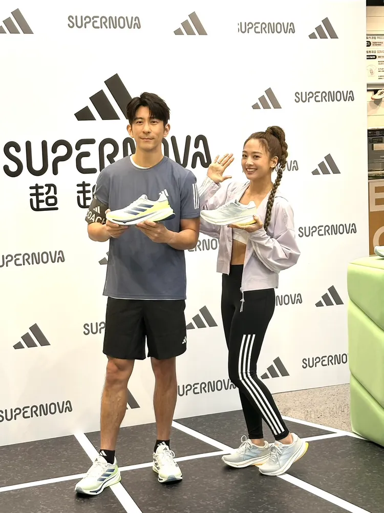 修杰楷慶生前，昨與鬼鬼出席運動品牌活動。林丞偉攝