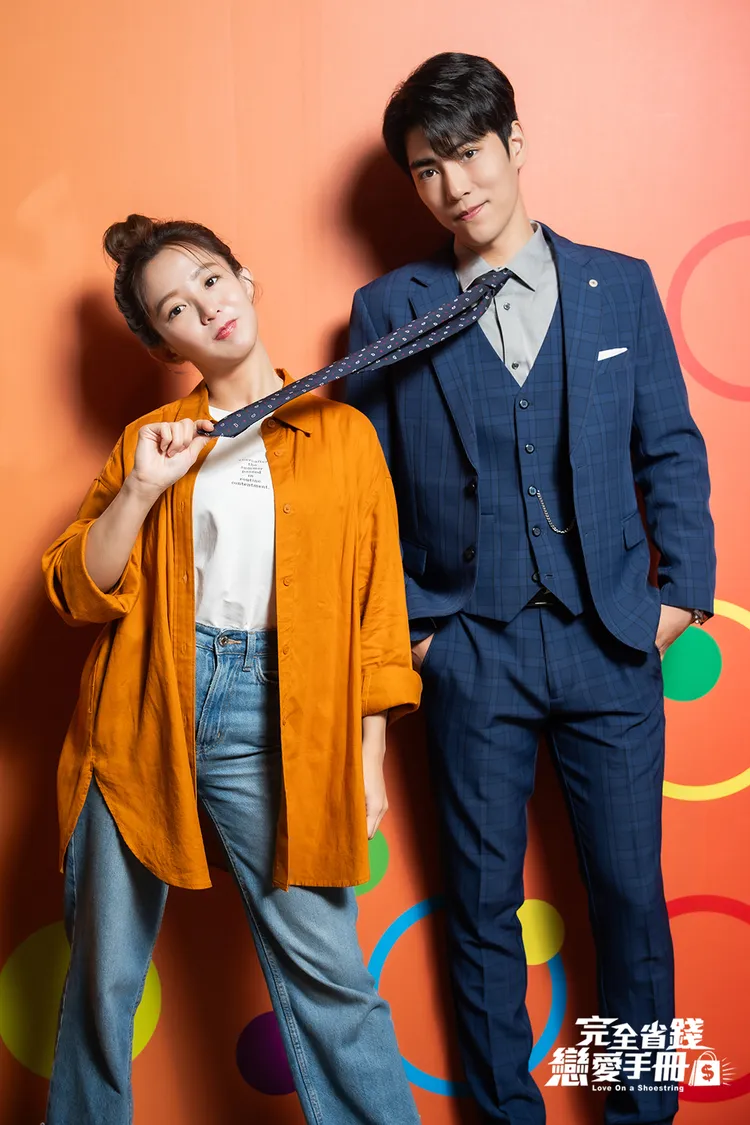 郭書瑤（左）、林子閎互動十分俏皮、有趣。TVBS提供