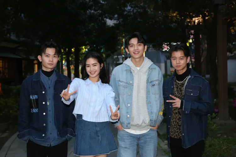 黃烱銘（左起）、雷嘉汭、 林輝瑝和藍子庭4人的合作是一場嘻哈音樂與影視的盛宴。凱渥提供