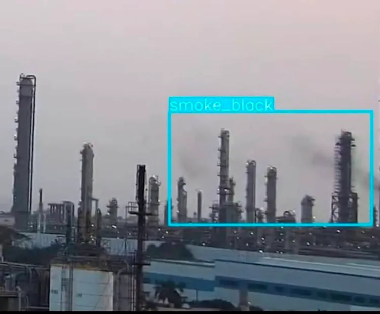 環保局智慧示警系統查獲中油汙染。環保局提供