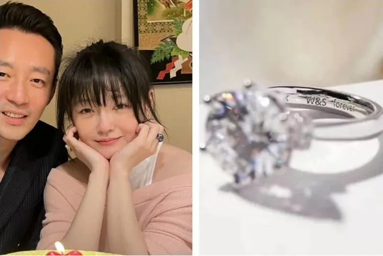 汪小菲曾在與大S結婚10周年時送她鴿子蛋鑽戒。翻攝汪小菲微博