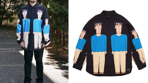 穿上這件襯衫就變成蠟筆小新爸爸！網笑虧「有腳臭的感覺」