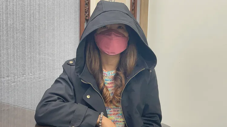 張姓女子控訴遭羅女詐騙200多萬元，與丈夫離婚,獨自扶養女兒。張沛森攝