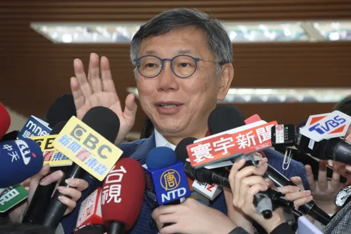 會面蔡英文！柯文哲否認摸頭　被問和賴清德見面表態了