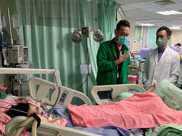 在彰化秀傳醫院治療的陳姓姊姊，狀況已有穩定。彰化秀傳醫院提供