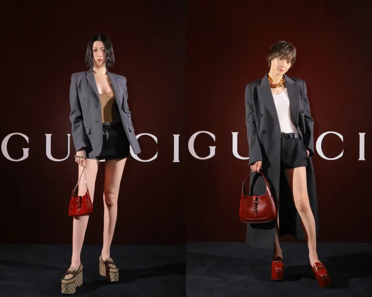 三吉彩花（左起）、上野樹里。品牌提供