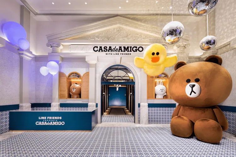 LINE FRIENDS PRESENTS CASA DE AMIGO以可愛的LINE FRIENDS為設計靈感。業者提供