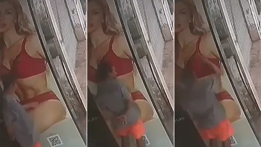 怪男「性侵」內衣模特兒看板　一見鍾情！下體衝刺撞牆也歡喜