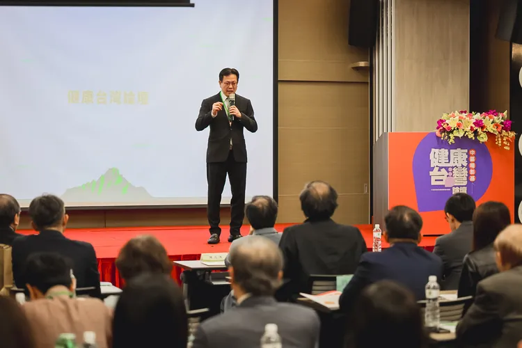 陳穆寬期望醫療產業成為火車頭，讓世界更看見台灣。民進黨提供