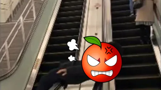 躺捷運電扶梯瞎搞！屁孩夢想當「人體迴轉壽司」　白目遭撻伐急刪文