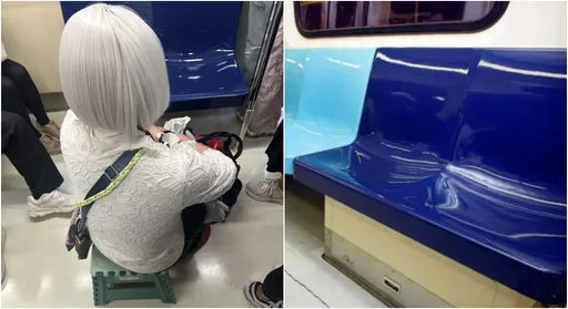 白髮女搭捷運自備「貴賓席」不坐博愛座 他PO文公審!反遭網友噓爆