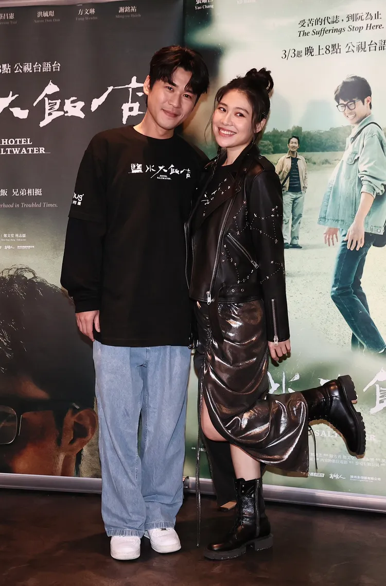 黃迪揚（左）和梁湘華有一首「我們的歌」。彭欣偉攝