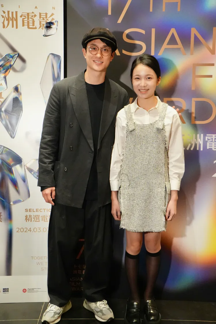 林品彤和劉俊謙出席映後。MOM Production Limited提供