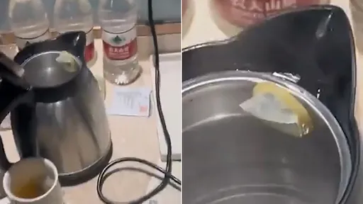 嘉明的味道!他飯店泡茶喝掉半杯 才驚見熱水壺內保險套