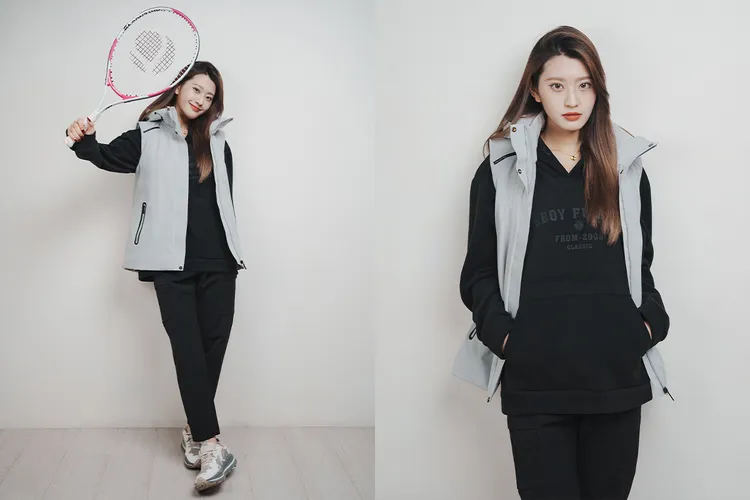 穿運動路線搭配，帥氣兼具多性能，架勢十足。