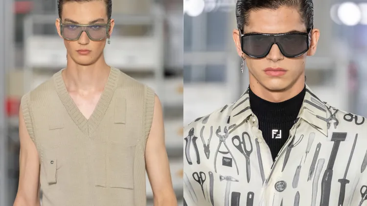 FENDI 2024春夏男士眼鏡系列。品牌提供