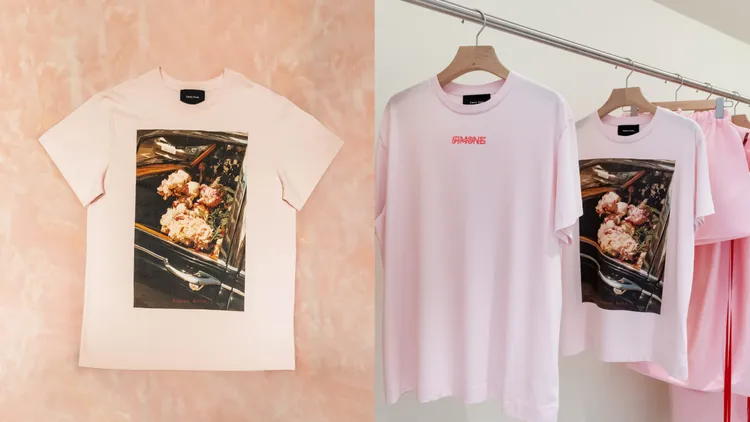 以「婚禮花」為主題的開幕限定短袖T恤。品牌提供