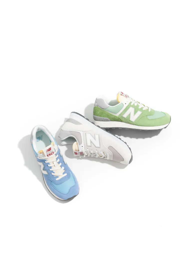 New Balance 574春季新色，各2980元。品牌提供