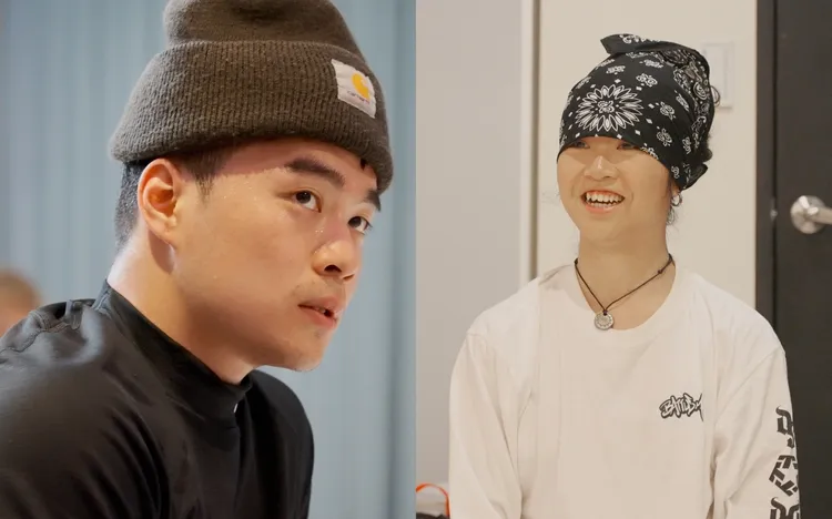 成人組(左)孫振、楊加力代表台灣參加2024巴黎奧運霹靂舞項目資格賽。永齡基金會提供