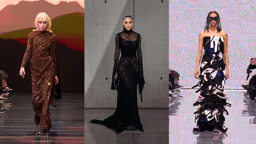 巴黎時裝周|BALENCIAGA榮登最怪秀 成堆內衣變禮服大玩諷刺遊戲