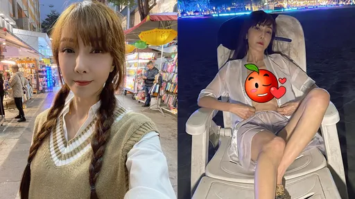 不科學!美魔女袒胸露乳 躺著也露「四塊肌」