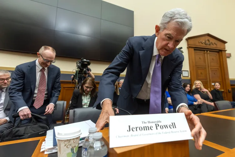 美國聯準會主席鮑爾昨出席國會聽證會。美聯社