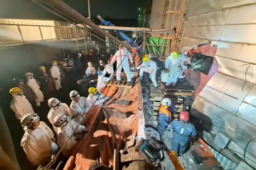 高雄工人清油槽慘遭活埋　12小時後救出仍不幸身亡