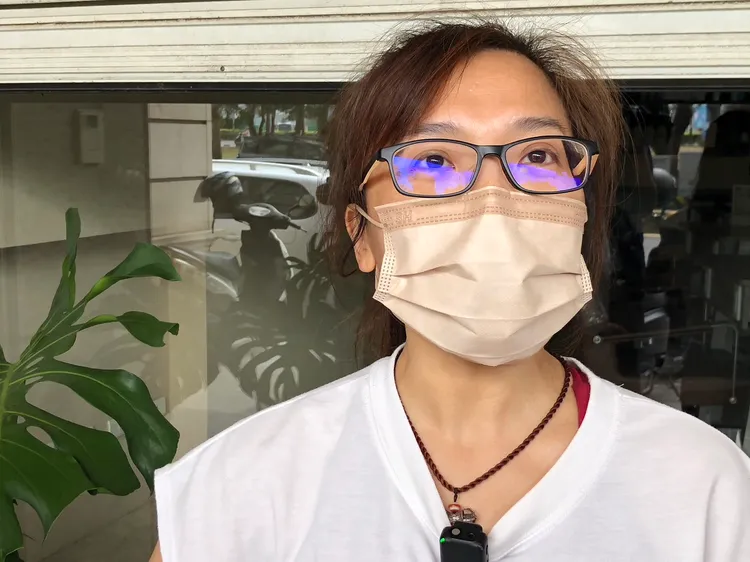 她得知寶林事件後，只能再三慶幸自己只有上吐下瀉。王志弘攝