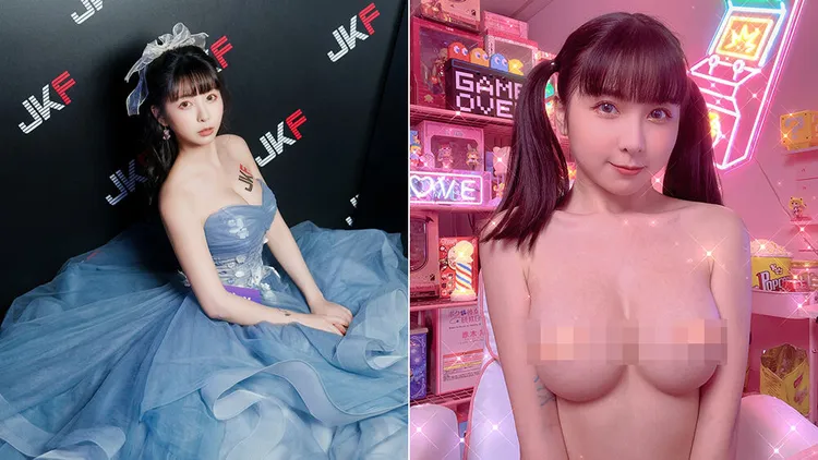 Tiny一直因為天然美乳胸型太完美，遭網友酸說是假奶。翻攝自胎尼推特