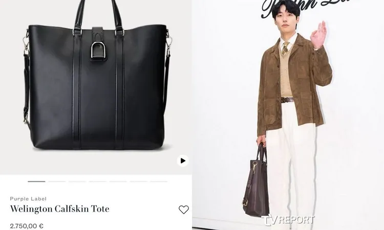 柳俊烈認愛韓素希後首度亮相，參加時尚活動手拿小牛皮包被炎上。翻攝tv REPORT