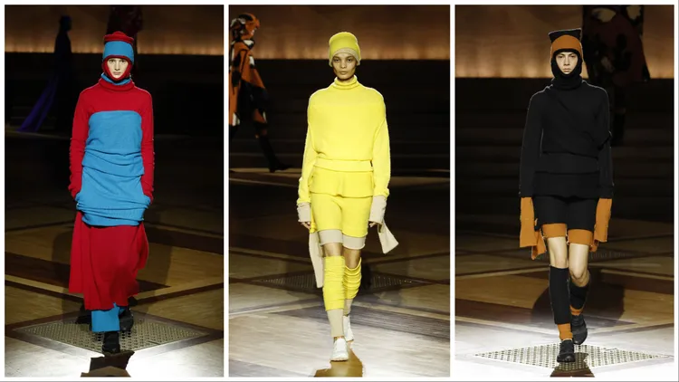 INTERPLAY系列透過雙層構造一口氣編織而成，讓單品不只有1種穿法。品牌提供