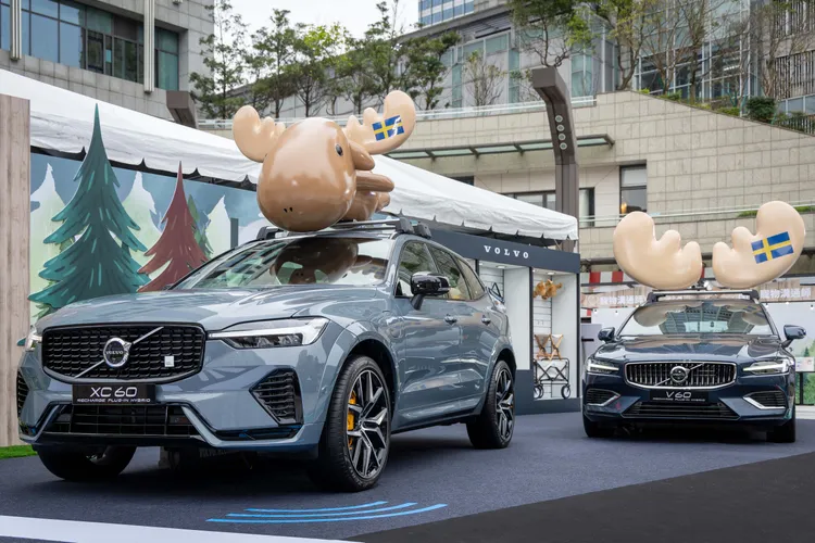 現場展出Volvo XC60 Recharge Polestar Engineered T8、V60 Recharge T8車款。業者提供