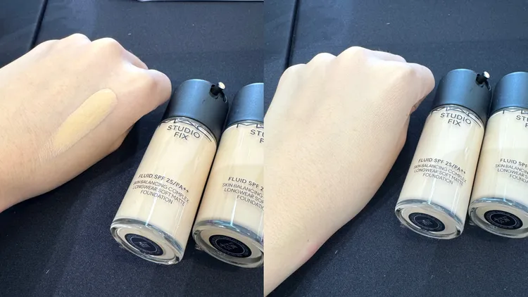 M.A.C超持妝濾鏡粉底液妝感輕透擁有高遮瑕力。張家玲攝