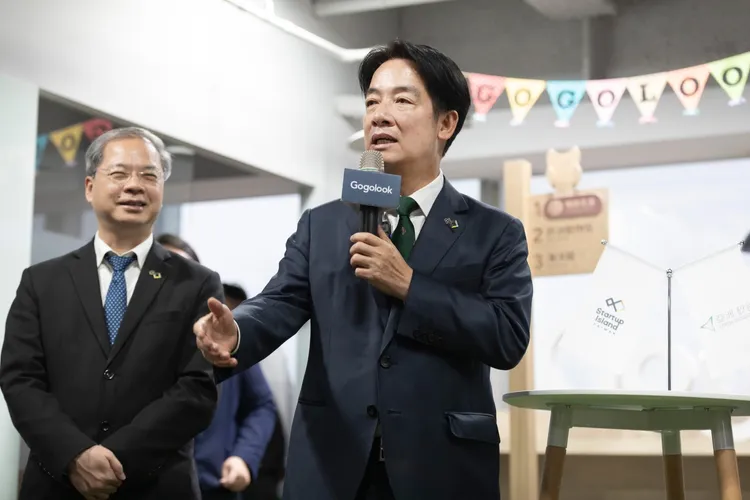 賴清德感謝業者運用科技協助政府打詐。總統府提供