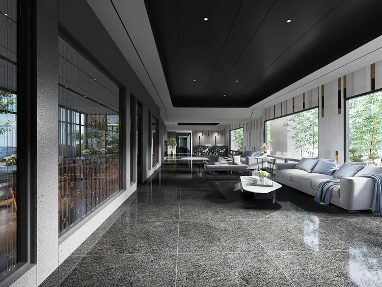 竹慶筑光大廳示意圖。