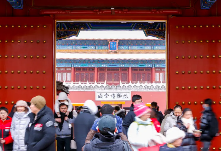 齊邁可說，中國對外國記者關上大門，不讓外國記者親身接觸中國民眾，只會適得其反；圖為北京景山公園南門。新華社