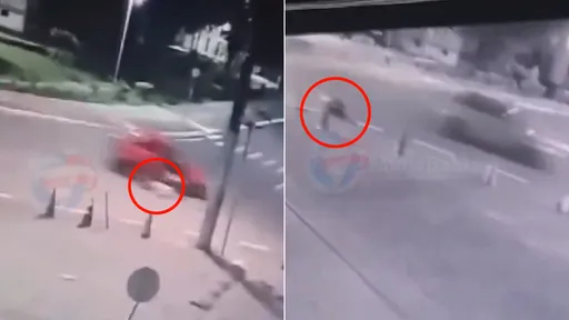 驚悚影片｜媽媽抱3月嬰「摔出疾駛汽車」　竟然兒子生父下狠手
