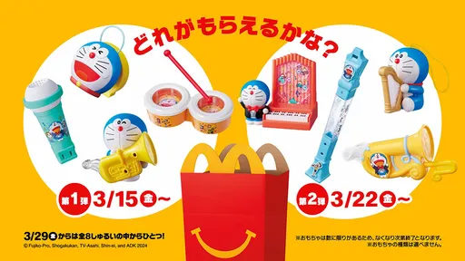 兒童餐《哆啦A夢》玩具零件脫落恐誤食 日麥當勞致歉召回43萬個