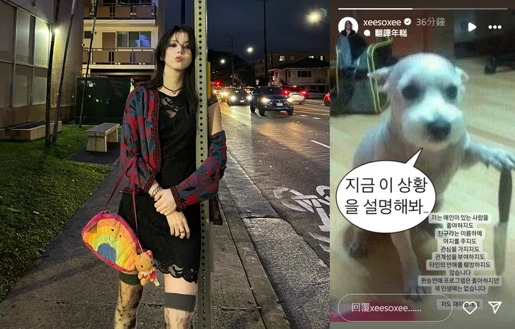 韓素希直接在IG澄清，不會介入別人的感情。翻攝韓素希IG