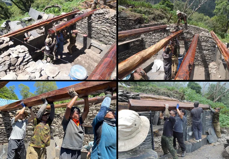 2023.7.15家屋上樑儀式。台邦‧撒沙勒提供