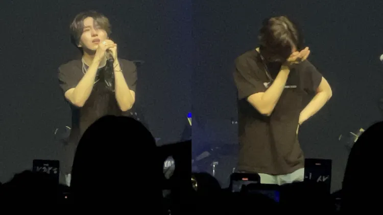 KINO看到粉絲的應援影片，忍不住淚水潰堤。讀者提供